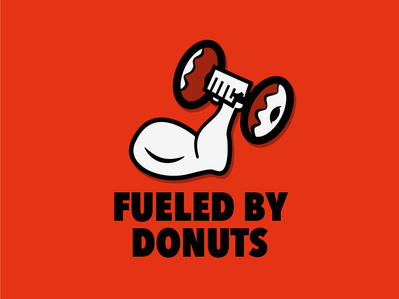 Fueled by Donuts by Josh McCray on Dribbble