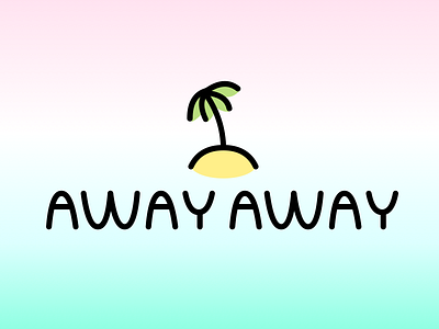 Away Away app away away branding illustration island tree