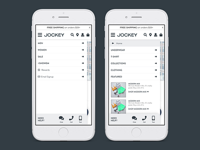 Jockey Navigation Redesign