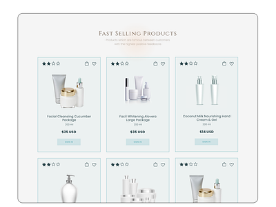 Fast Selling Product - UI Design