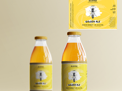 Honey bottle label design by me branding design graphic design illustration logo vector