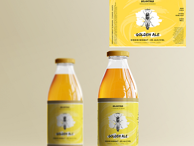 Honey bottle label design by me