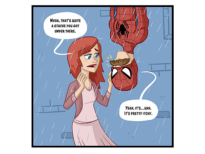 The Unexpected Stache marvel mary jane movember mustache spider man spiderman spidey stache