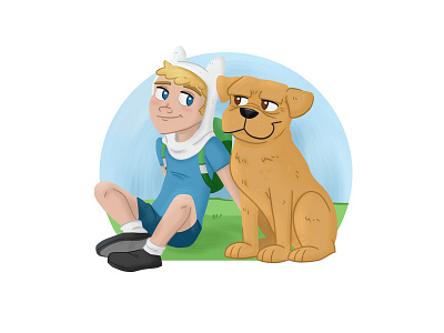 A Boy And His Dog adventure adventure time boy cartoons dog finn jake