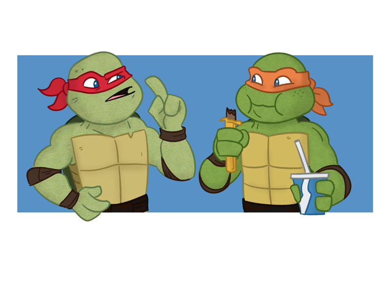 I can still hear out of this one crunch mikey ninja turtles raph tmnt turtles