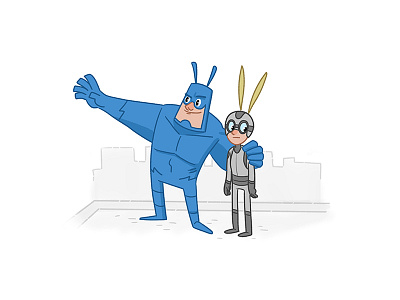 Tick and Arthur amazon arthur heroes illustration superheroes thetick tick