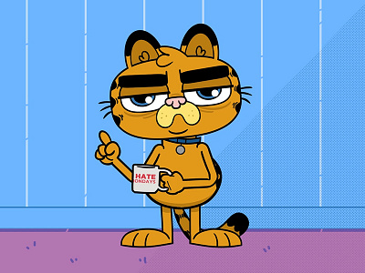 Garfield Swanson character design redesign