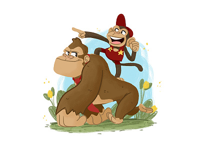 A couple of Kongs apes monkey