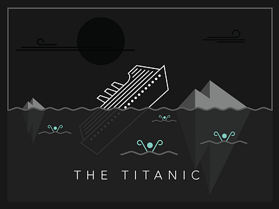 The Titanic branding illustration