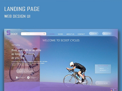 Landing page ui