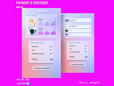 Payment and checkout UI checkoutui dailyui dailyui003 design graphic design ui uidesign uiuxdesign