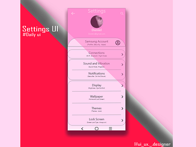 Settings UI