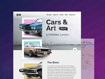 Car Show Landing page