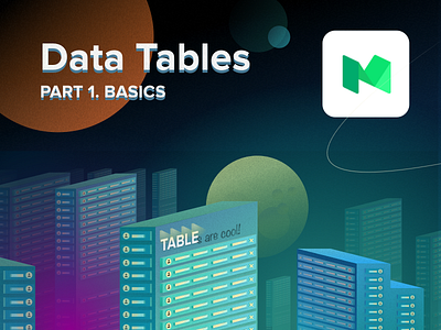 Data Tables Design article data table grid guide illustration medium ux design