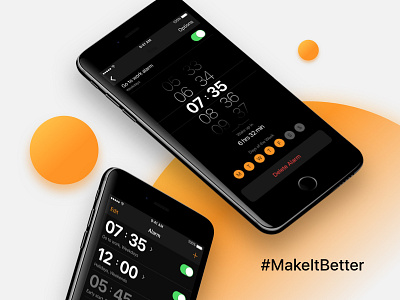 iOS Alarm Clock Concept alarm app clock creative design iphone iphone app design makeitbetter mobile ui usability