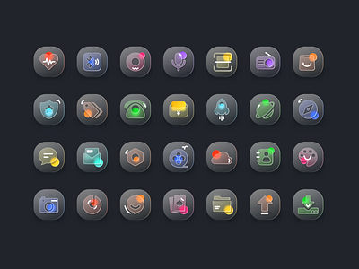 Mobile Thime Icon(Blurred Glass) by Fantasy on Dribbble