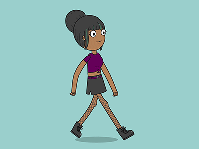 Penelope Walk Cycle after animation character cycle design effects illustration motion walk walking