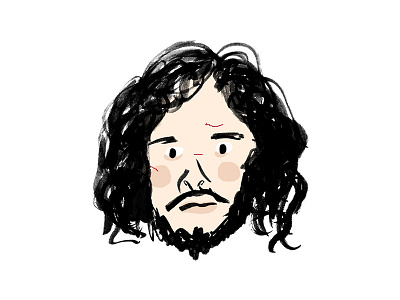 You know nothing, Jon Snow character game of thrones got hbo illustration jon jon snow portrait snow tv