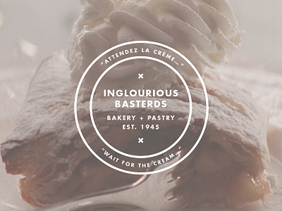 100 Days of Movies: Inglourious Basterds 100 days bakery cream film inglourious basterds logo movies pastry strudel type typography