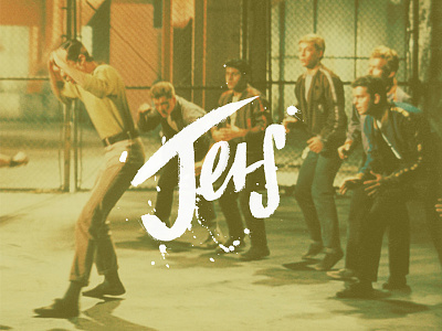West Side Story: Jets (1 of 2) film handlettering jets letters movie sharks type typography west side story