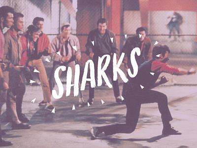West Side Story: Sharks (2 of 2) film handlettering jets letters movie sharks type typography west side story