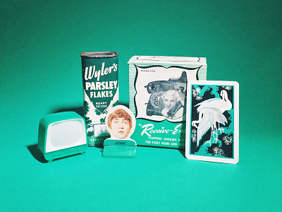 A Few of My Favorite Green Things color found green hue objects things vintage