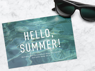 Hello Summer! photograph postcard print summer water