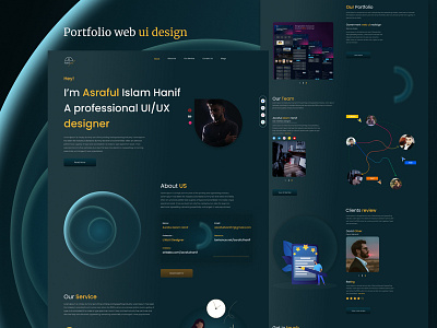 Portfolio Website Design. design interface landing page page portfolioportfolio design typography ui uiuxuiux user interface web web designportfolio web uifigma website