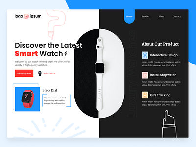 Smart Watch Landing Page