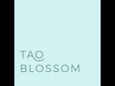 Tao Blossom Branding x Animation branding creative company design graphic graphic design illustration logo logo design
