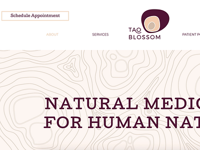 TAO Blossum // Website acupuncture animation austin branding creative company design graphic graphic design illustration logo logo design