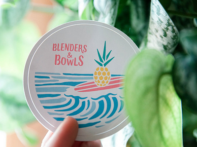 Blenders & Bowls // Sticker Design acai austin brand design branding agency creative company design food and drink graphic design healthy illustration logo logo design smoothies strategy consulting