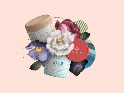 Balm packaging design branding collection cosmetics creative package package design pattern