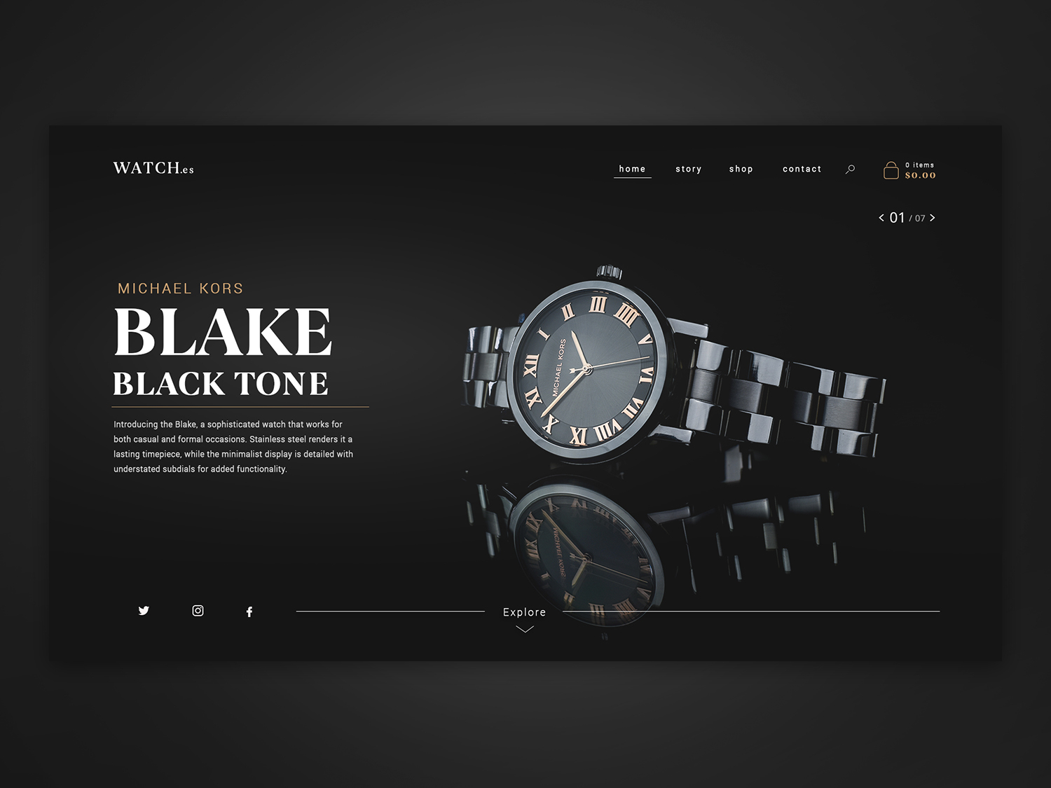 Watch Brand Website Concept by Creative Brackets on Dribbble