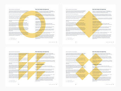 Book layout concept book book design minimal minimalist page design page layout personal shapes yellow