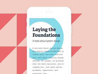 Laying the Foundations book branding clean marketing minimal personal responsive responsive design shapes simple web deisgn web development website