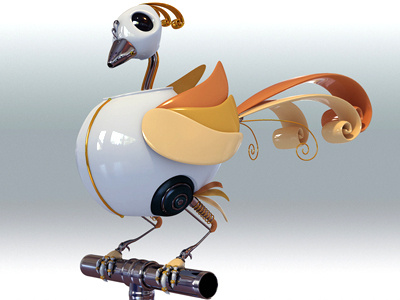 Torch Bird 3d bird denis feliz max robot