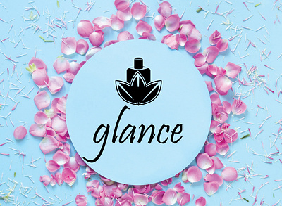 glance : perfume brand logo app branding design icon illustration logo logo design typography ui vector