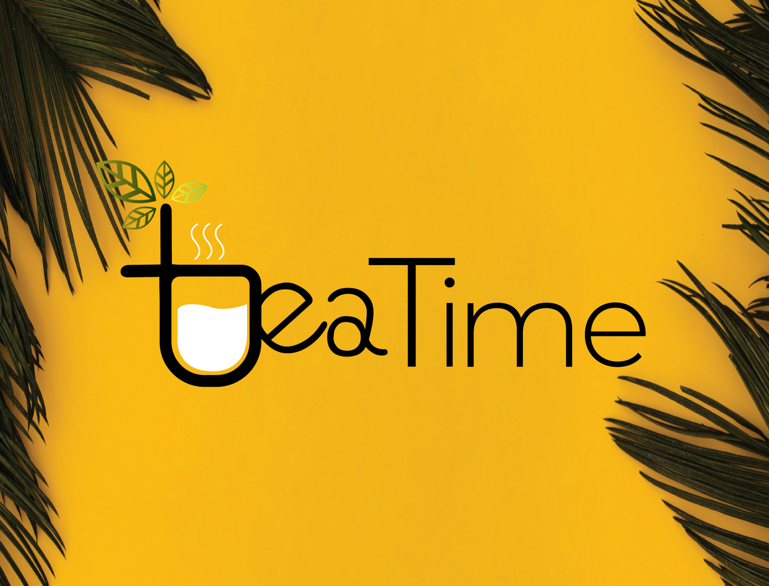 tea time : logo design by Fuzail Khan on Dribbble