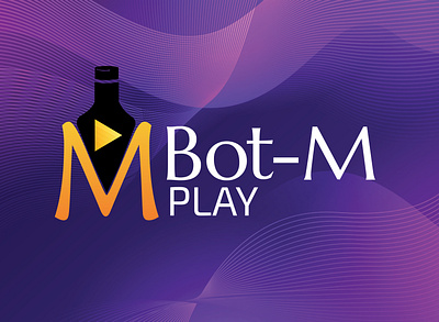 bot -m play logo animation app branding design graphic design icon illustration logo logo design ui ux vector