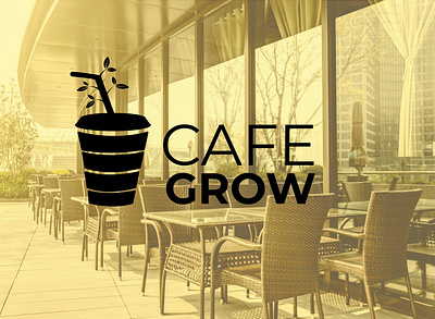 Cafe Grow logo app branding design icon illustration logo logo design ui ux vector