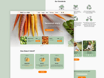 Farm Delivery Website Design / UXUI design ecommerce ui ux web