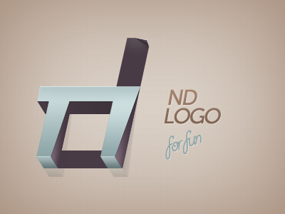Nd Logo For Fun 3d d logo n