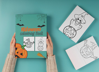 Halloween Coloring book design adobe illustrator graphic design product design