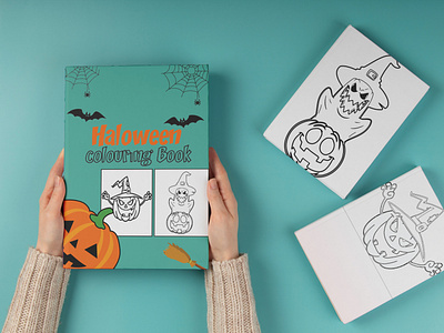Halloween Coloring book design