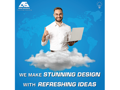 Social Media post design for Atlas Solutions