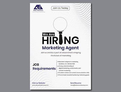 Poster design for hiring employees