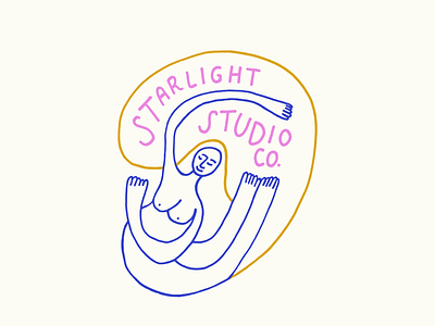 Starlight Studio Co logo branding illustration logo