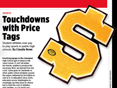 Touchdowns with price tags editorial illustration photo illustration seattle met