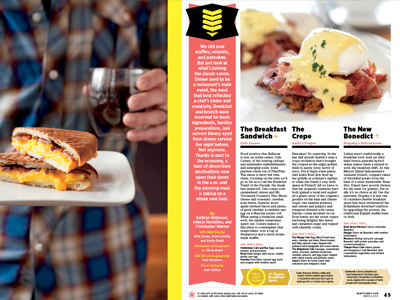 Seattle Met Breakfast Feature Sample editorial design layout magazine seattle met